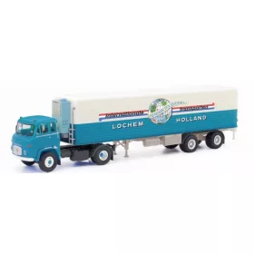   Herpa 87MBS026345 Scania Vabis LB 76 nyergesvontató, hűtődobozos félpótkocsival - Polsvoort (H0)
