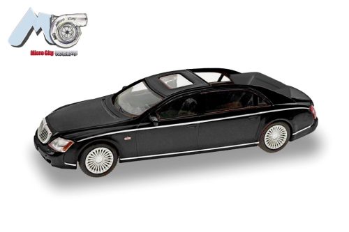 Herpa 87MC000033 Maybach 62S, fekete 2002-2013 (H0)