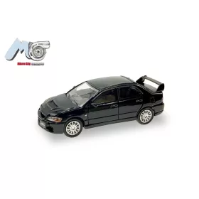 Herpa 87MC000038 Mitsubishi Lancer Evolution 9, fekete (H0)