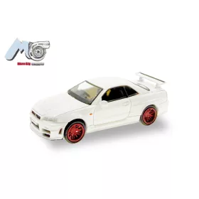 Herpa 87MC000055 Nissan GTR 34, fehér (H0)