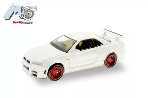 Herpa 87MC000055 Nissan GTR 34, fehér (H0)
