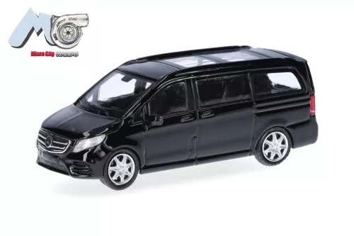 Herpa 87MC000075 Mercedes-Benz V-Klasse busz - fekete (H0)