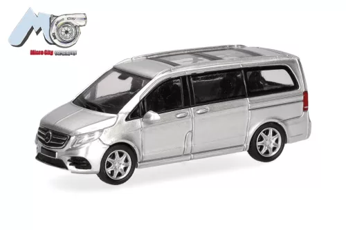 Herpa 87MC000076 Mercedes-Benz V-Klasse, ezüst (H0)