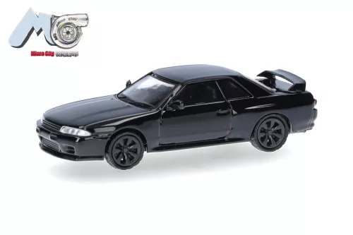 Herpa 87MC000091 Nissan Skyline GTR32, fekete (H0)