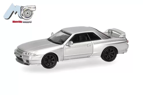 Herpa 87MC000092 Nissan Skyline GTR32, ezüst (H0)
