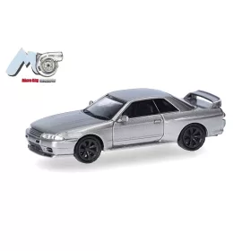 Herpa 87MC000094 Nissan Skyline GTR32, szürke (H0)