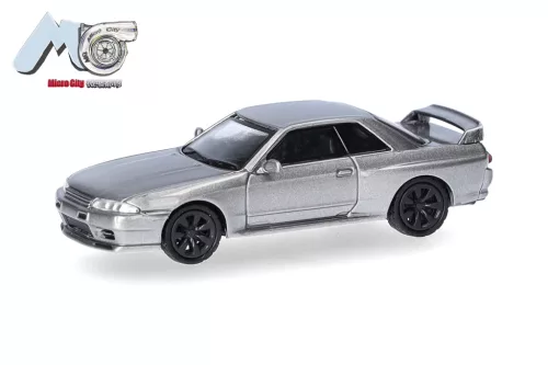 Herpa 87MC000094 Nissan Skyline GTR32, szürke (H0)
