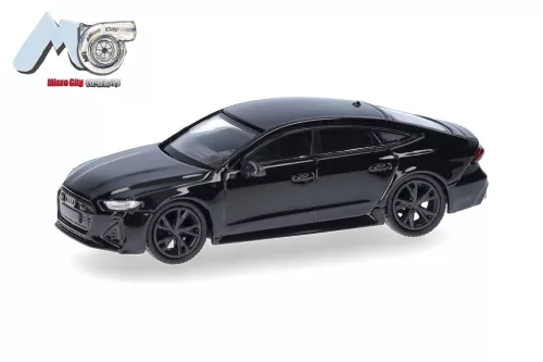Herpa 87MC000098 Audi RS7, schwarz