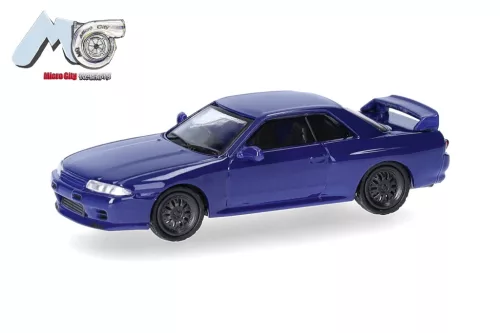 Herpa 87MC000101 Nissan Skyline GTR32, blau