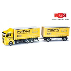 Herpa 906302 MAN TGX XLX pótkocsis teherautó cserefelépítménnyel - MAN Profidrive (H0)