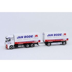 Herpa 927765 Mercedes-Benz Actros 11 ponyvás cserefelépítményszállító teherautó, pótko