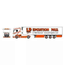   Herpa 931342 DAF XG+ nyergesvontató, hűtődobozos félpótkocsival - Ludwig Pall (H0)