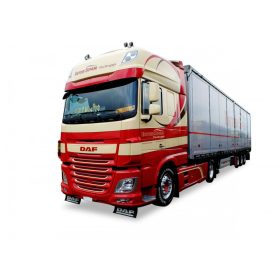 Herpa 931915 DAF XF Super Space Cab Euro 6 nyergesvontató, alulürítős félpótkocsival - Ts