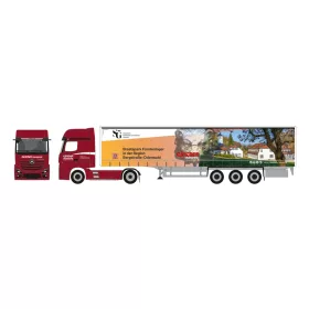   Herpa 939263 Mercedes-Benz Actros L nyergesvontató, ponyvás félpótkocsival - Gärtner Transporte/Staatspark Fürstenlager (H0)