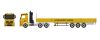 Herpa 953719 Mercedes-Benz Arocs nyergesvontató rakodódaruval, platós félpótkocsival - Leonhard Weiss (H0)