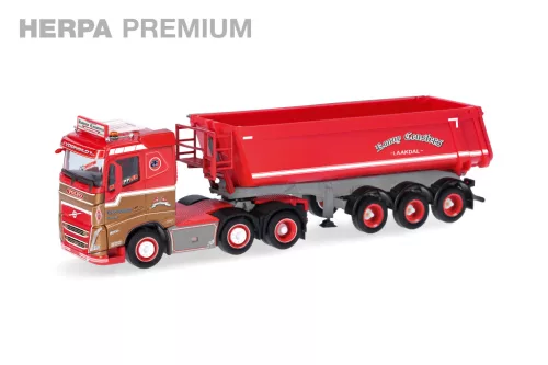 Herpa 959858 Volvo FH GL FD nyergesvontató, billencs félpótkocsival - Ronny Ceusters (B) - (H0)