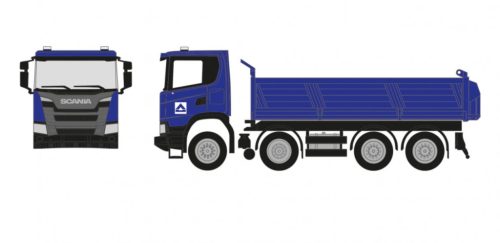 Herpa 960021 Scania XT17 Meiller 4-tengelyes billencs teherautó - Hoch+Tief (H0)
