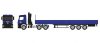 Herpa 960038 Mercedes-Benz Arocs nyergesvontató rakodódaruval, platós félpótkocsival - Hoch+Tief (H0)