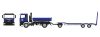Herpa 960045 MAN TGS NN billencs rakodódaruval és TU3 munkagépszállító pótkocsival - Hoch+Tief (H0)