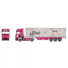   Herpa 961226 Mercedes-Benz Actros L ProCab nyergesvontató, konténerszállító félpótkocsival (H0)