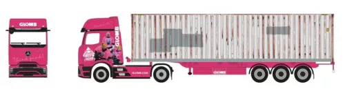 Herpa 961226 Mercedes-Benz Actros L ProCab nyergesvontató, konténerszállító félpótkocsival (H0)