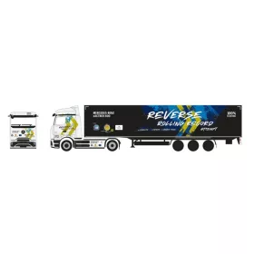   Herpa 961462 Mercedes-Benz Actros Streamliner 600 nyergesvontató, dobozos félpótkocsival - Revers (H0)