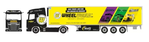 Herpa 961547 DAF XG nyergesvontató, hűtódobozos félpótkocsival - Kalbitz AXXION (H0)