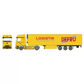   Herpa 961868 Mercedes-Benz eActros ProCab Giga nyergesvontató, hűtődobozos félpótkocsival - DEFRU (H0)