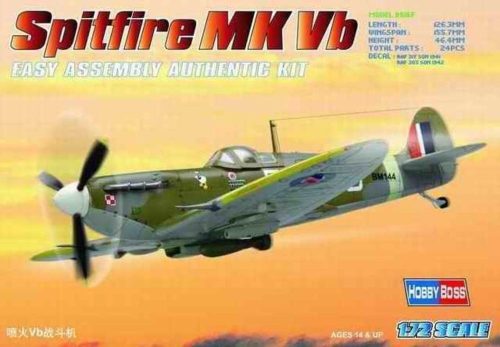 HobbyBoss 80212 Spitfire MK Vb repülőgép makett (1/72)