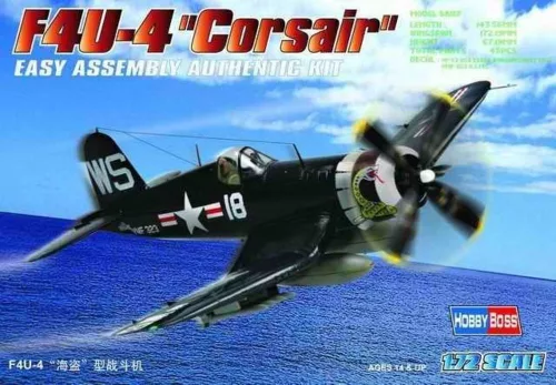 HobbyBoss 80218 Vought F4U-4 ''Corsair'' repülőgép makett (1/72)