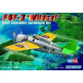   HobbyBoss 80219 Grumman F4F-3 ''Wildcat'' repülőgép makett (1/72)
