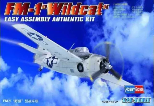 HobbyBoss 80221 Grumman FM-1 ''Wildcat'' repülőgép makett (1/72)