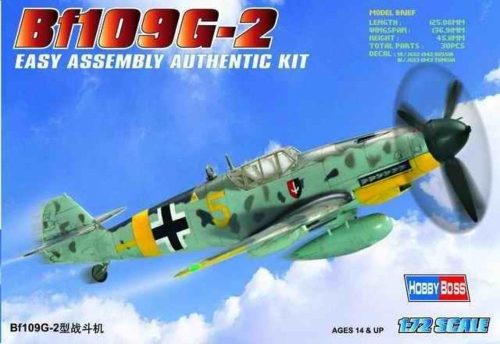 HobbyBoss 80223 Bf109 G-2 repülőgép makett (1/72)