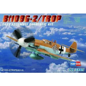   HobbyBoss 80224 Messerschmitt Bf-109 G-2/ TROP repülőgép makett (1/72)