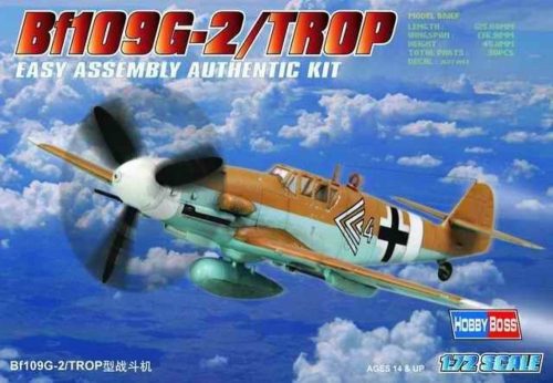 HobbyBoss 80224 Bf109 G-2/ TROP repülőgép makett (1/72)