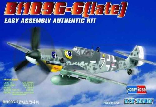 HobbyBoss 80226 Messerschmitt Bf-109 G-6 (late) repülőgép makett (1/72)