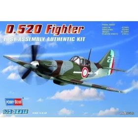   HobbyBoss 80237 Dewotine D.520 Fighter repülőgép makett (1/72)