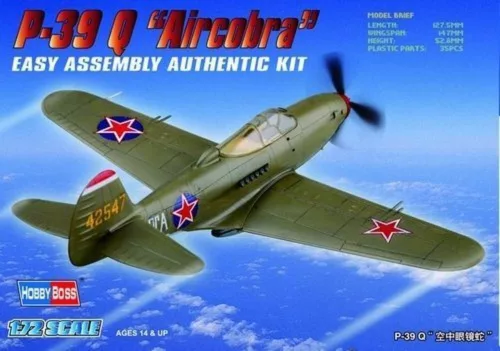 HobbyBoss 80240 Bell P-39 Q 'Aircacobra' repülőgép makett (1/72)
