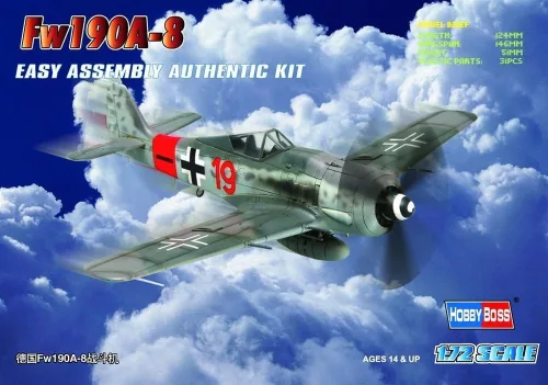 HobbyBoss 80244 Focke-Wulf Fw190A-8 Fighter repülőgép makett (1/72)