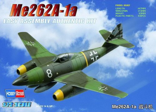 HobbyBoss 80249 Me262A-1a repülőgép makett (1/72)