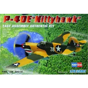   HobbyBoss 80250 Curtiss P-40E ''Kitty hawk'' repülőgép makett (1/72)