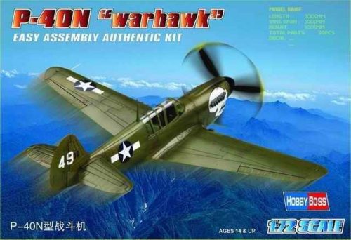 HobbyBoss 80252 P-40N ''Kitty hawk'' repülőgép makett (1/72)