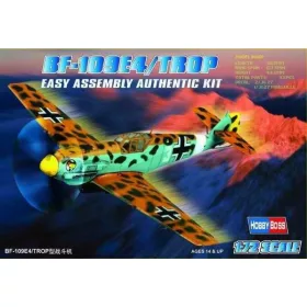   HobbyBoss 80261 Messerschmitt Bf 109 E4 TROP repülőgép makett (1/72)