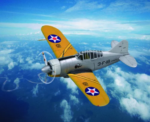 HobbyBoss 80290 US Brewster F2A Buffalo repülőgép makett (1/72)