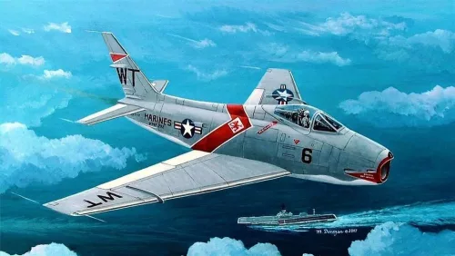 HobbyBoss 80312 North American FJ-4 Fury repülőgép makett (1/48)