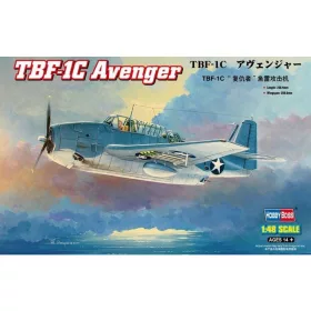   HobbyBoss 80314 Grumman TBF-1C Avenger repülőgép makett (1/48)