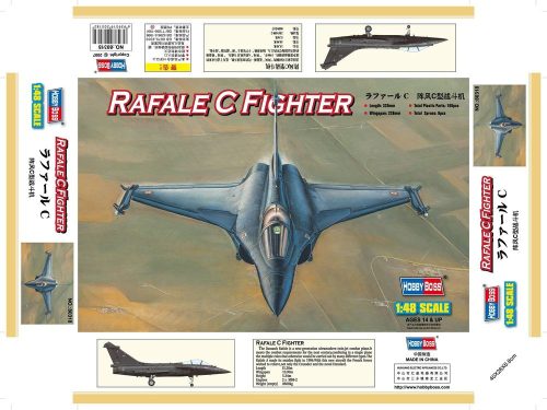 HobbyBoss 80318 France  Rafale C Fighter repülőgép makett (1/48)