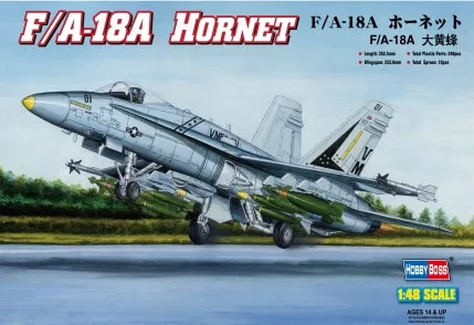 HobbyBoss 80320 F/A-18A Hornet repülőgép makett (1/48)