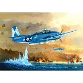   HobbyBoss 80325 TBM-3 Avenger Torpedo Bomber repülőgép makett (1/48)