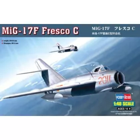HobbyBoss 80334 MiG-17F Fresco C repülőgép makett (1/48)